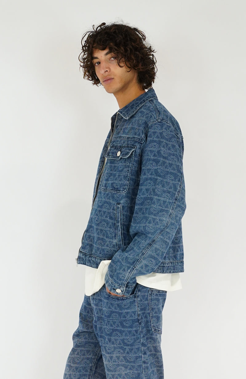 Veste streetwear Denim navy v2