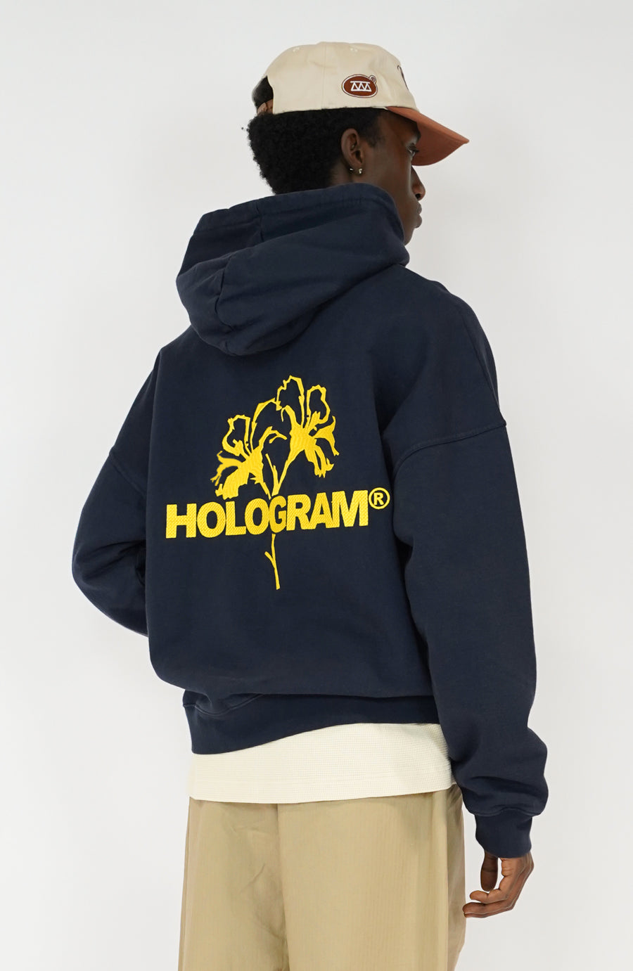 Flower navy jacket