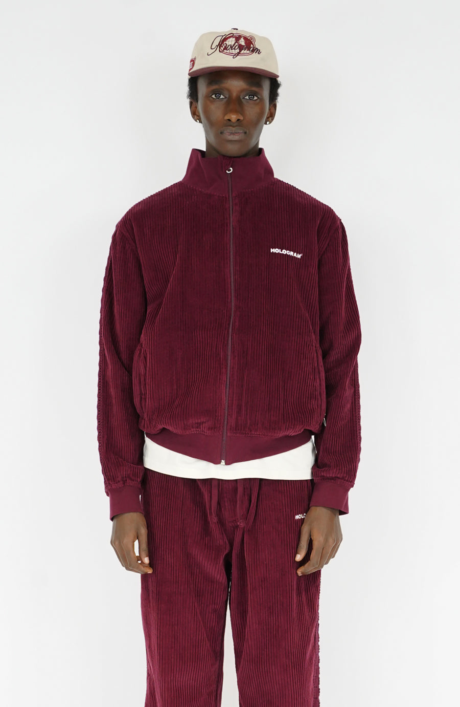 Veste streetwear Velvet burgundy
