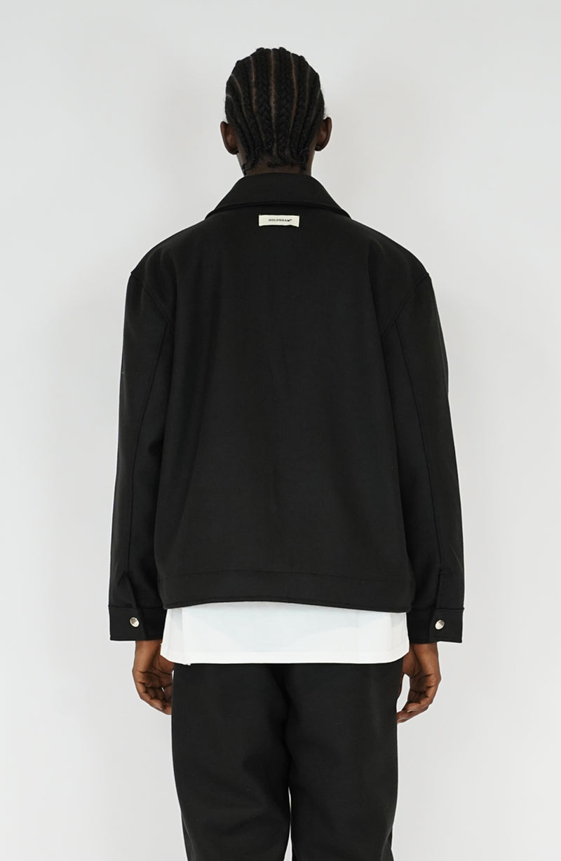 Bold black streetwear jacket
