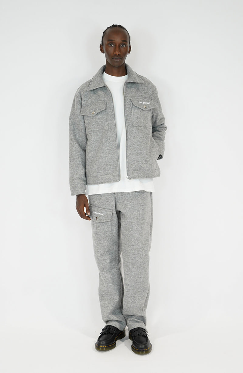 Bold grey streetwear jacket