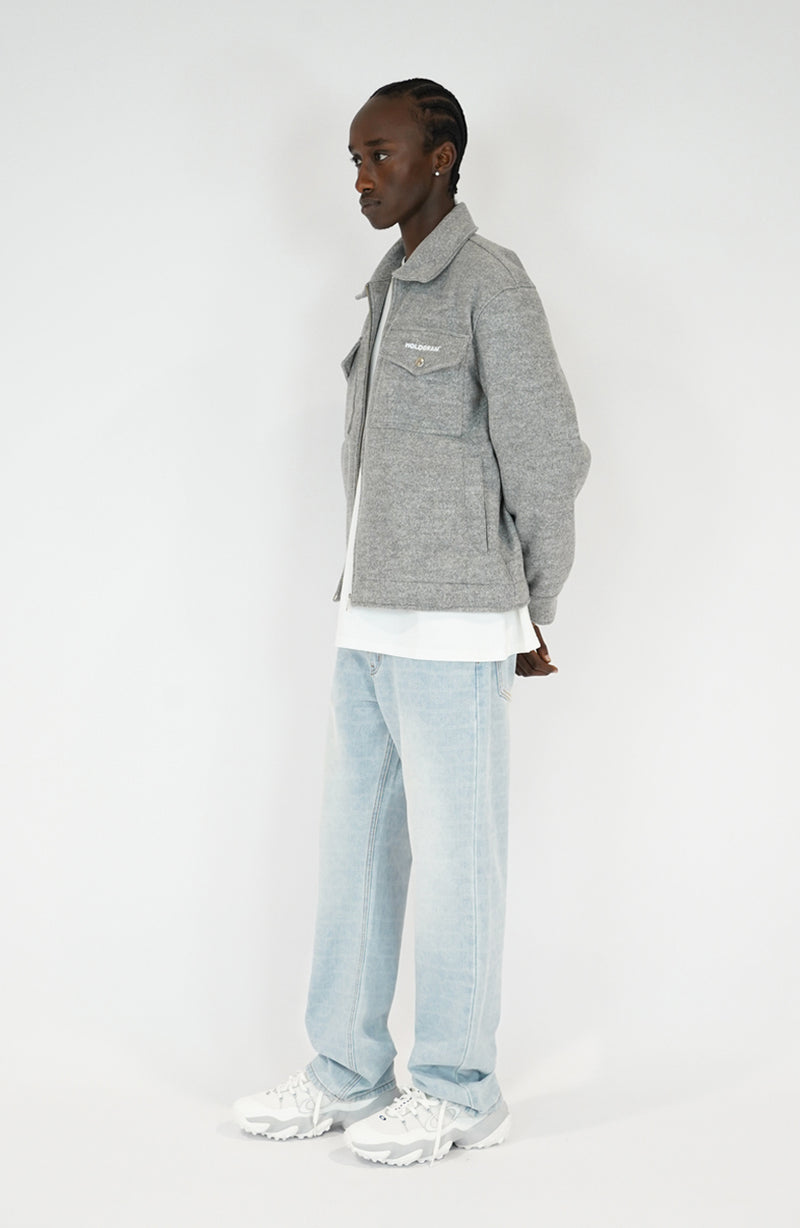 Bold grey streetwear jacket