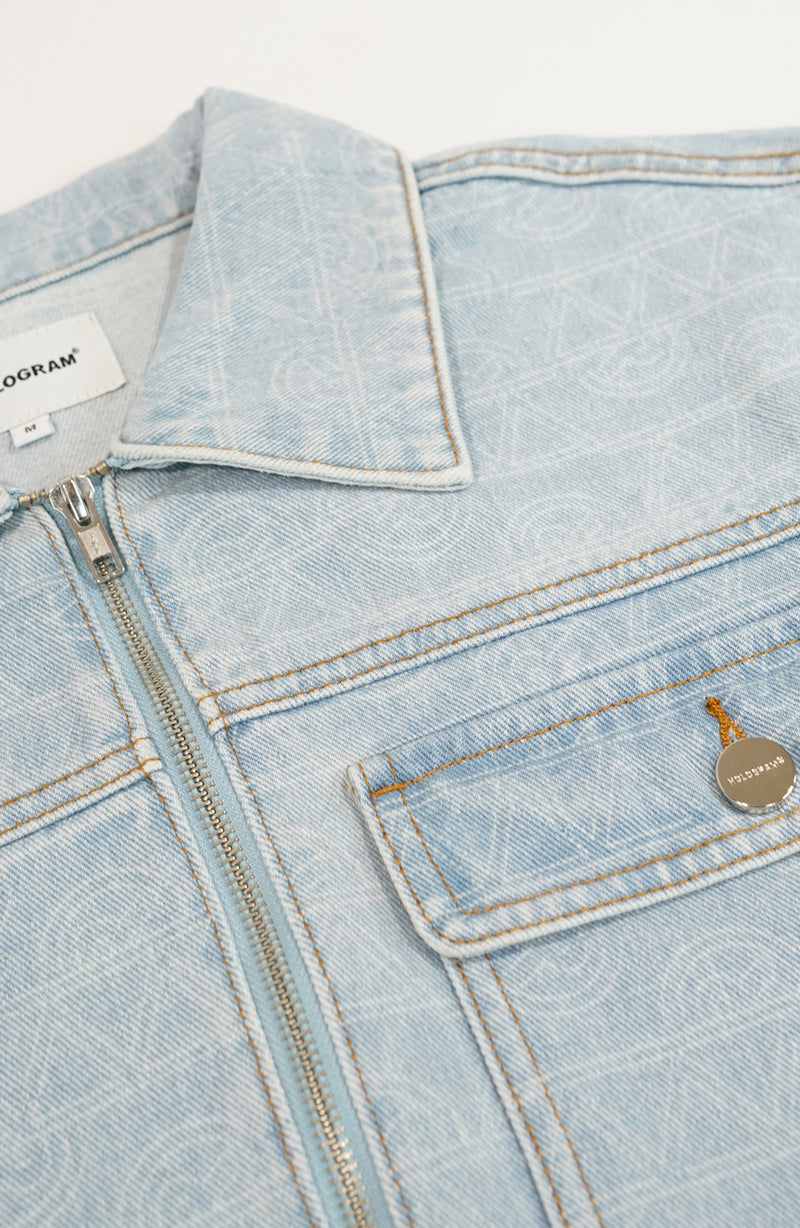 Veste streetwear Denim blue v2