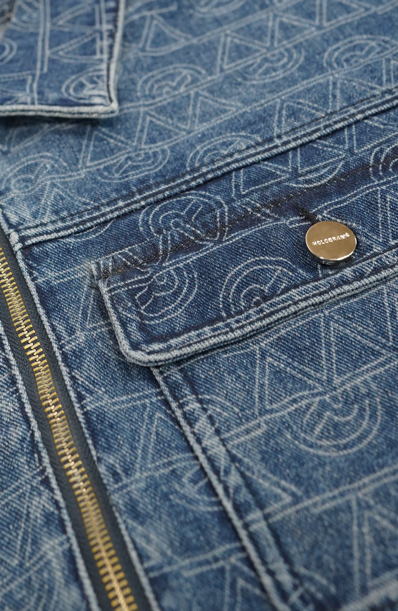 Veste streetwear Denim navy v2