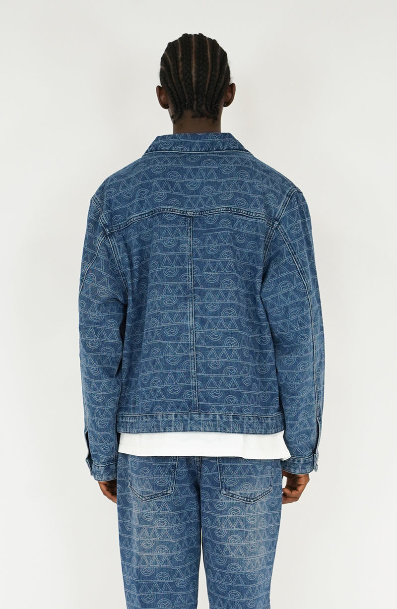 Veste streetwear Denim navy v2