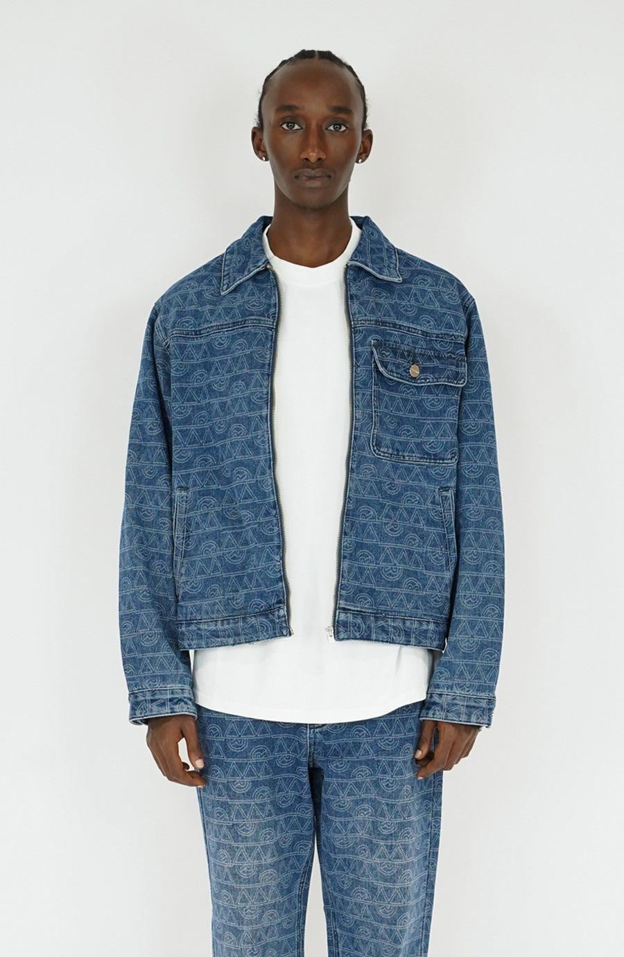 Veste streetwear Denim navy v2