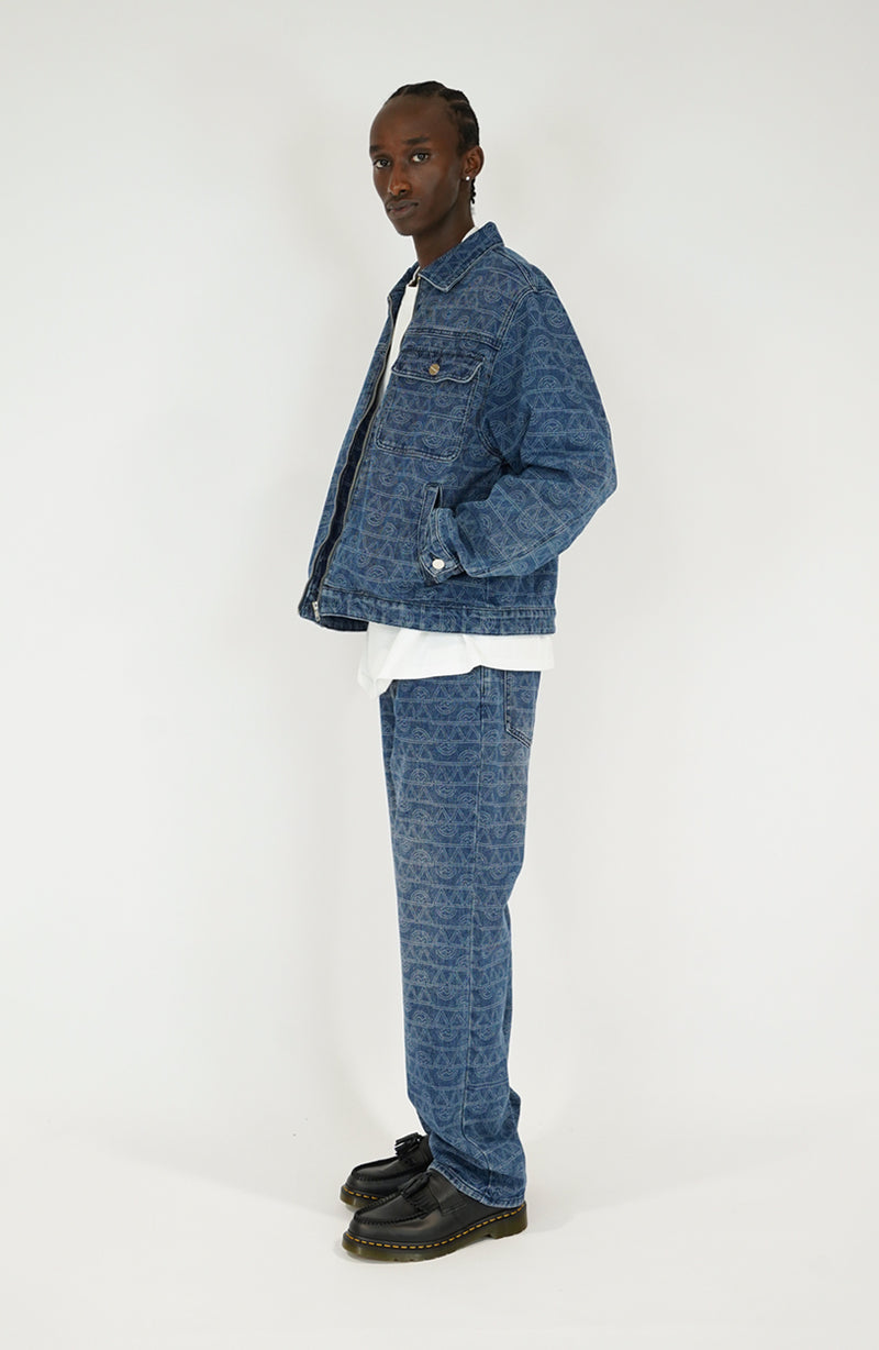 Veste streetwear Denim navy v2